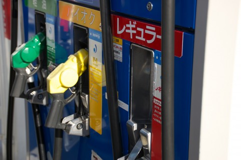 ガソリンスタンドの風景